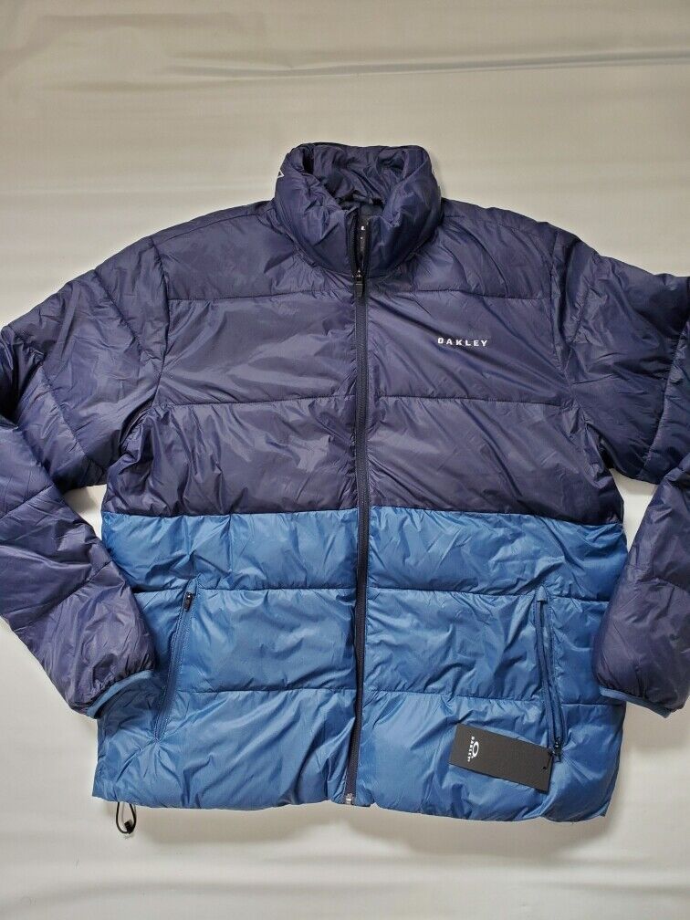 NWT Mens Oakley Puffer Jacket Block Utility Large Dark Blue NWT Mens Oakley Puffer Jacket Block Utility Large Dark Blue