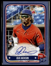 2024 Onyx Vintage #VAJOJA Jojo Jackson Blue Border Autograph /25