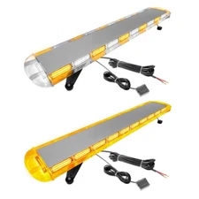 46/53 inch Rooftop Low Profile LED Strobe Light Bar Emergency Safety Flashing