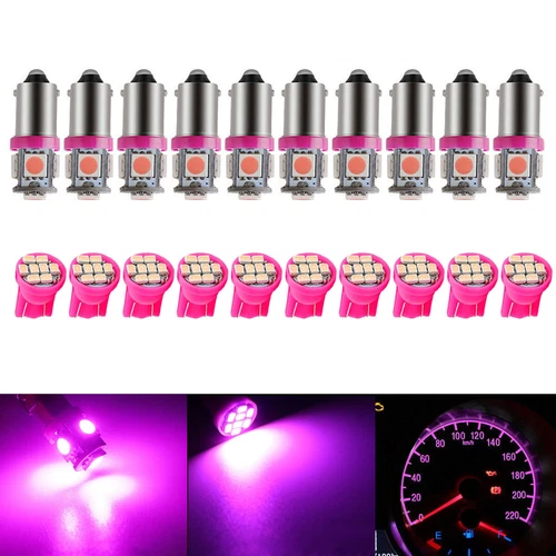 20X T10 BA9S 168 1816 LED Instrument Panel Gauge Cluster Dash Light Bulbs 194 57 - Picture 23 of 27