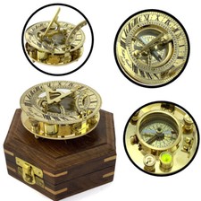 Father Day Marina Astrolabe Sun-dial Clock Compass Table Father Day Ornament