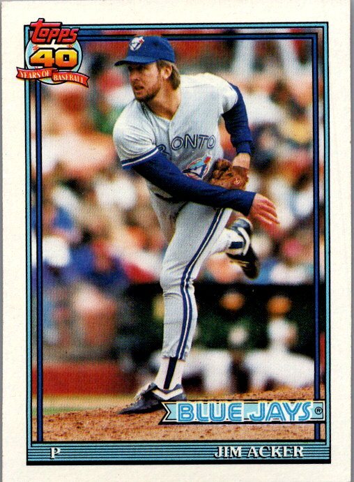 1991 Topps #71b Jim Acker
