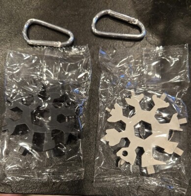 Two Stainless Snowflake Shape 18 In 1 Multi Tool Screwdriver US Fast Shipping!