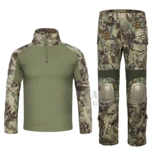 Emerson G2 Tactical BDU Combat Uniform Set Comfort Shirt & Pants+Knee Pads M/L