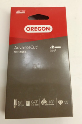 Oregon 90PX055G AdvanceCut Saw Chain 3/8'' Pitch .043'' Gauge 16'' Bar Length 55 DL