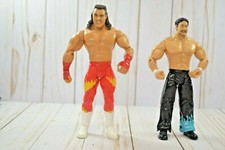 2  WWE 2003 WRESTLING FIGURES BRUTUS THE BARBER BEEFCAKE  &YOSHIHIRO TAJIRI JAKK