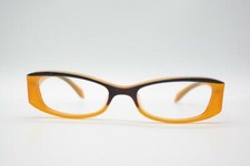 Vintage Chez Colette CC-112 Brown Black Square Glasses Frame NOS