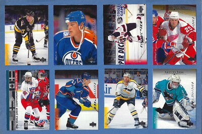 8 RARE 1995-96 UPPER DECK HOCKEY ELECTRIC ICE PARALLEL CARDS DEVILS OILERS  NM-MT