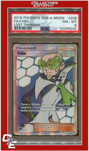 Faba graded PSA 8 for sale on eBay