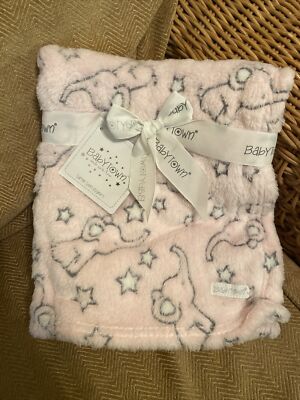 Babytown Baby Stars & Elephant Blanket 1509