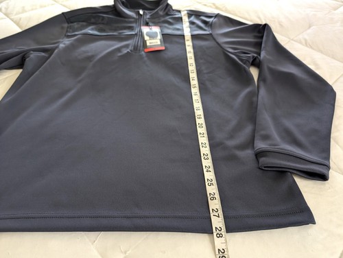 PEBBLE BEACH Pullover Men's M Blue Dry Luxe Performance Camo Accent Active Golf - Picture 10 of 10