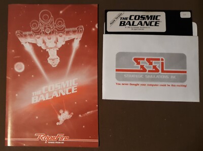 Cosmic Balance SSI Strategic RapidFire Game 1982 for Apple II+,IIe,IIc,IIgs