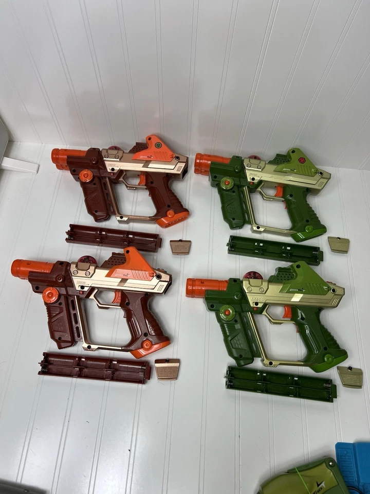 Hasbro Tiger Lazer Tag Team Ops Deluxe 4 Walkie Talkie 4 Pistolas 3 Auriculares PROBADOS Foto 4 de 4