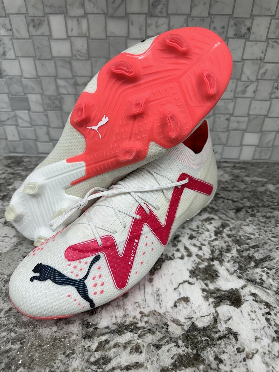 Puma Future Ultimate FG/AG 'White/Pink' Men's Size 11.5 Soccer