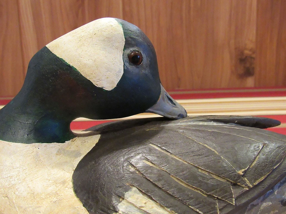 Bufflehead Sleeper Duck Decoy Original Paint Working Decoy by Danny Lee Heuer Foto 4 de 4