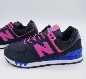 pink blue silver new balance 574