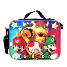 Lunch Bag - Nintendo Super Mario Bros - Luigi/Toad/Bowser School Tote