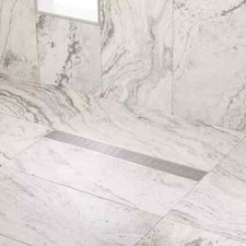 Signature Hardware - Carmen 24"Polished Stainless Steel Rectangular Shower Drain