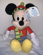NWT Disney  s Mickey Mouse Approximately 10  Plush Christmas