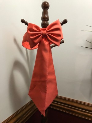 satin flower girl sash with back bow