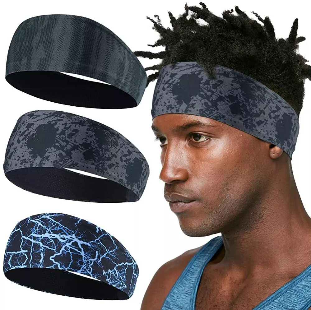 Camo Headband Stretch Sports Yoga Gym Hair Band Wrap Sweatband for