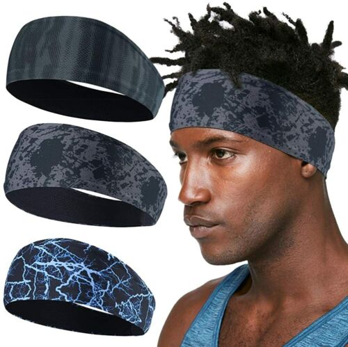 Camo Headband Stretch Sports Yoga Gym Hair Band Wrap Sweatband for Women Men  US | eBay