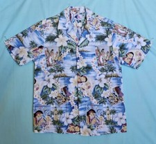 Vintage Mens Nui Nalu Aloha Hawaiian style Shirt Size M
