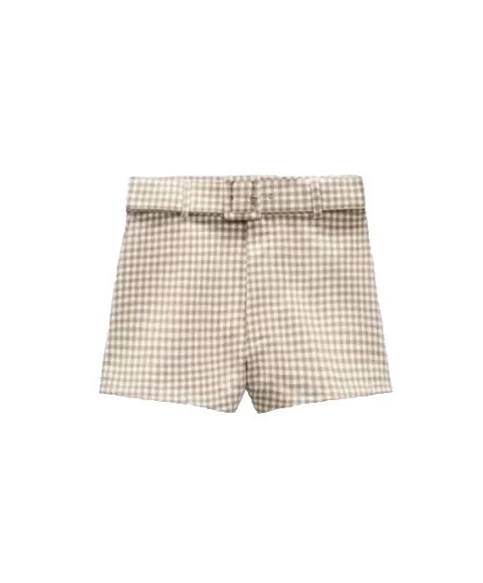Pantalones Cortos de cuadros de poliéster Zara para Mujeres