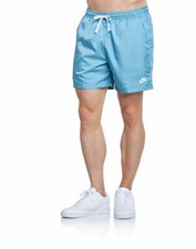 Nike Vintage Rare Sportswear Club Woven Track Shorts Nylon Teal Blue Green L