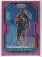 2020 Panini Prizm Rookie Autographs Prizms Pink #340 Noah Igbinoghene Auto