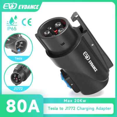 Max 80A 250V 20kW Charging Adapter High-Power Fast Charger for Electric Vehicles