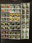 Comoros 1977 - Fauna and Flora stamps set block four CTO
