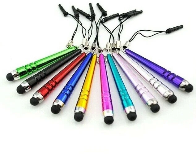 PACK DE 3 BAT STYLUS 3.5mm Jack Tapa Antipolvo PARA APPLE IPHONE 6 4S 5 IPOD TOUCH NANO 7 Foto 4 de 4