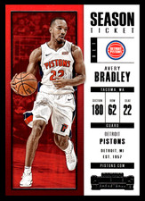 2017-18 Panini Contenders Avery Bradley #47 Detroit Pistons NBA Basketball
