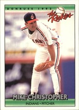 1992 Donruss The Rookies Baseball Card #23 Mike Christopher