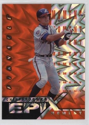 1998 Pinnacle Epix Moment Orange Chipper Jones #E15 HOF 01ah