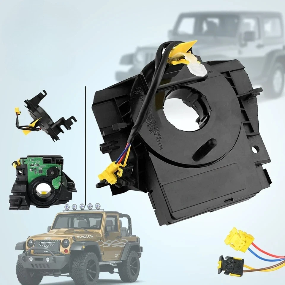 Muelle de reloj para Jeep Wrangler JK 2007-2018 con sensor de ángulo volante Foto 3 de 4