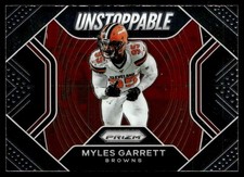 2020 Panini Prizm Unstoppable Myles Garrett Cleveland Browns #9