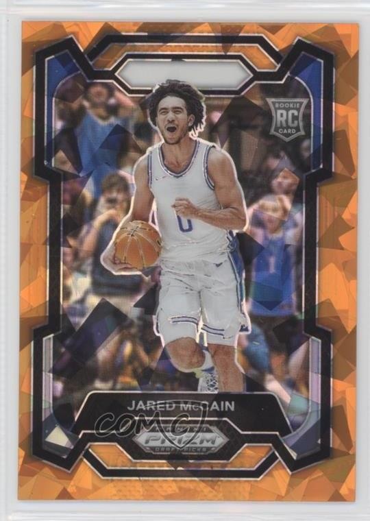 2024-25 Panini Prizm Draft Picks Orange Ice Jared McCain #35 Rookie RC 1nu2