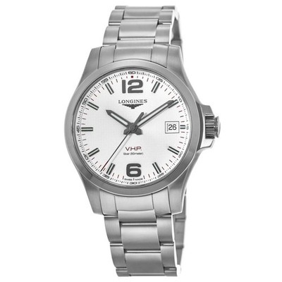 Longines Conquest V.H.P. Silver Dial Stainless Men's Watch L3.716.4.76.6
