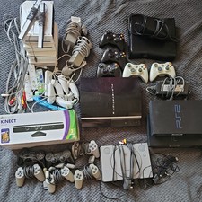 CONSOLE Job Lot 4x Wii 1x XBOX 360 1x PS1 2x PS2 1x PS3, controllers, accesories