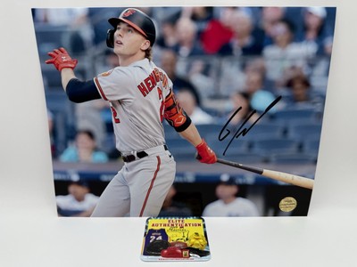 Gunnar Henderson Signed Baltimore Orioles Baseball Photo 8.5x11 EA COA MLB ROY