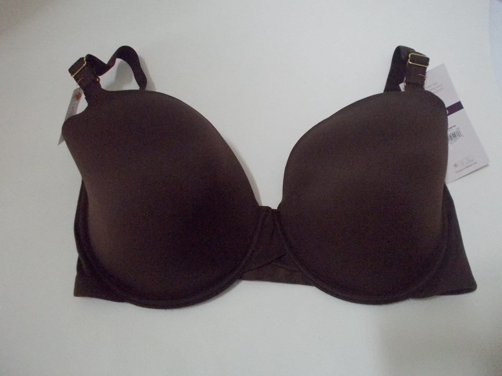 NWT JOYSPUN Espresso Brown Underwire T-Shirt Bra Sz 38DDD