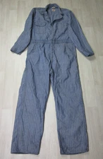 Vintage Wrangler Blue Bell Coveralls Men's (44) Sanforized Hickory Stripe 10oz