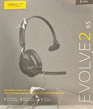 Jabra Evolve2 65 UC Wireless Headset  Mono-Black–USB-C