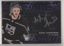 2020 SPx UD Black Obsidian Rookie Scripts Purple 15/49 Mikey Anderson Auto 0p7m