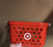 NUOVO Target Carino Mini Cestino della Spesa Rosso Bomboniera Festa Spitz Plastica 