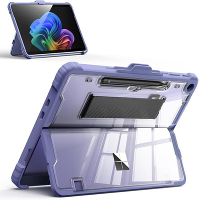 For Microsoft Surface Pro 12 2025 Clear Case With Hand Strap Kickstand