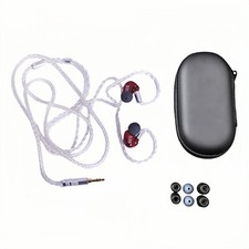 Shure SE535 Earphones Sound Isolating 3.5mm Stereo Voice Headset - White Red