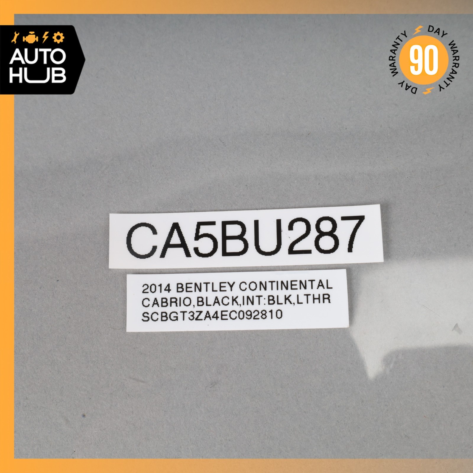 03-18 Bentley Continental GTC GT Fuel Emission Leak Detection Pump OEM 32k